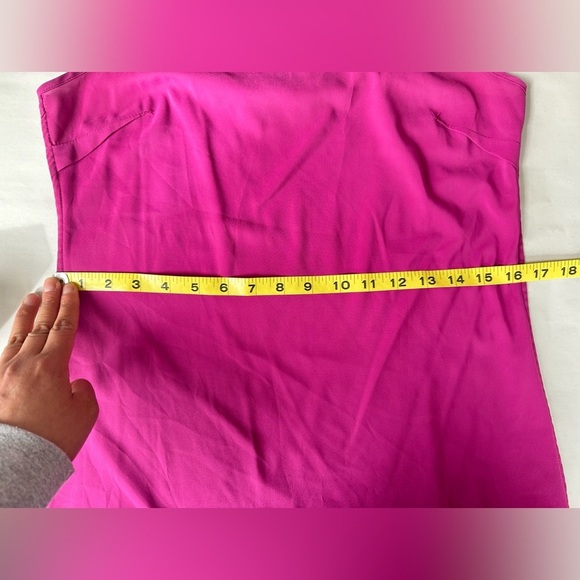 TORY BURCH Magenta Fuchsia Spaghetti Strap Cami Slip Dress Size 0 - Picture 10 of 12